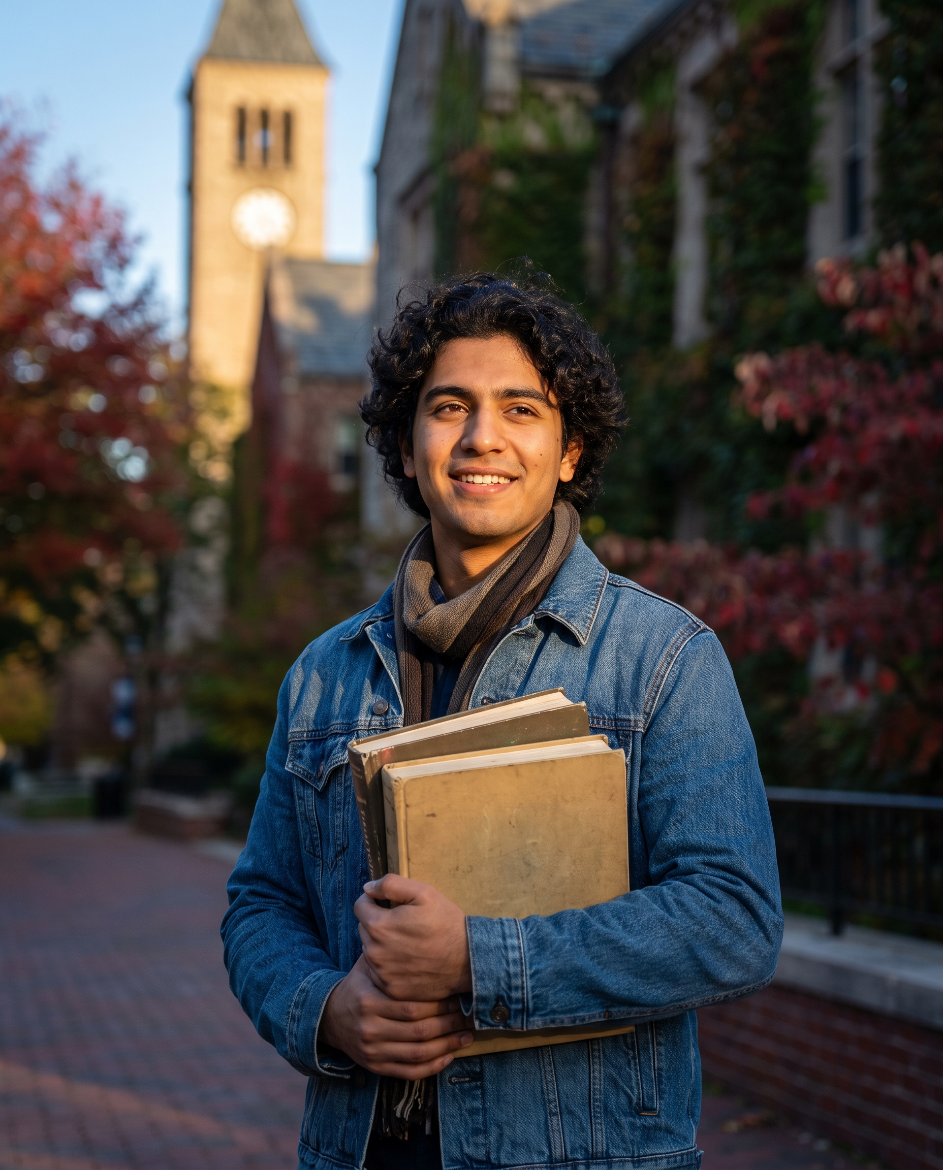 International student on a U.S. university campus